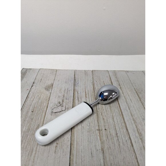 Central National Bank Ice Cream Scoop Durable Chrome & Plastic Handle - Picture 4 of 8